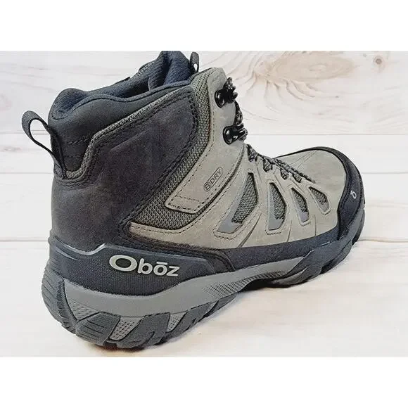 Oboz Sawtooth X Mid B-Dry Waterproof Men's Hiking Boots Size 7.5 Charcoal NEW - Picture 14 of 16